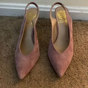 Vince Camuto Suede Slingbacks